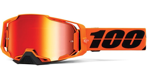 Antiparra 100% Armega Naranja Cw2 Mirror Red Lens