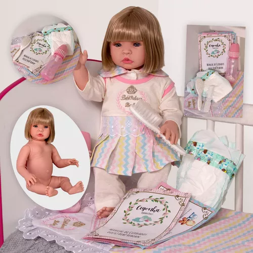 Boneca Bebê Reborn Realista Adora Recém-nascido Barato - R$ 269,9