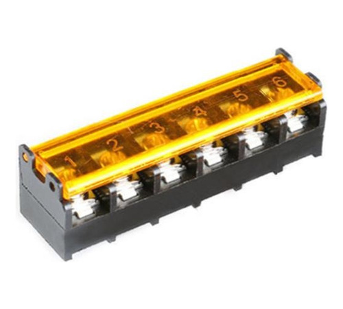 Bornera Terminal Block Hb9500 6p 9.5mm Con Tapa Fuente Poder