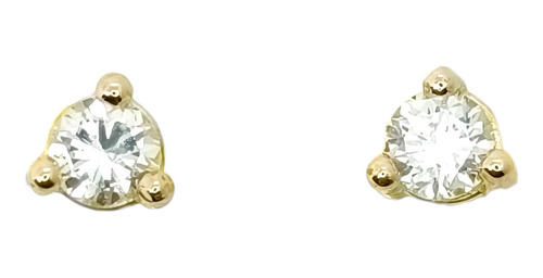 Topos Oro 18k 750 Con Diamantes Naturales 2.50mm