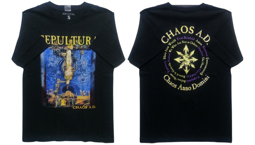 Sepultura Playera Manga Corta Chaos Ad Talla Xl T-shirt