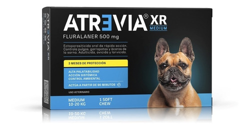 Antipulgas Atrevia Xr Medium 500 Mg 10-20 Kg