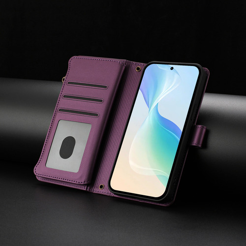 Funda Tipo Cartera De Piel Con Cierre De 9 Ranuras Para Realme Serie 6/7/8, 6 Colores, Correa De Muñeca, Desmontable, Función Atril