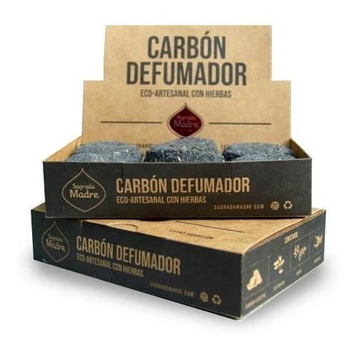 Carbón Para Defumacion Sagrada Madre C/ Hierbas Mundo Hindú