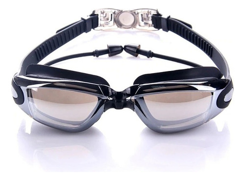 Óculos De Natação Profissional Zhenya Com Protetor Auricular Cor Preto