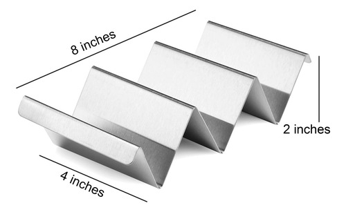 Paquete De 4 Soportes For Tacos - Bandeja Con Soporte