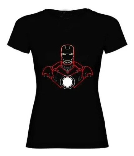 Polera De Mujer Iron Man - Silueta Nn