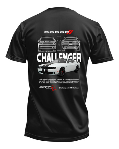 Playera Doodge Challengeer Autos Rapidos Y Furiososs,moda