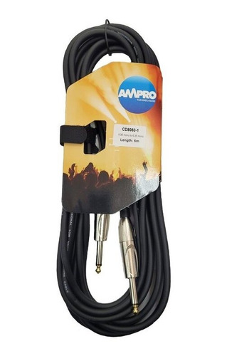 Cable 1/4 M A 1/4 M 6mt Ampro - Escar