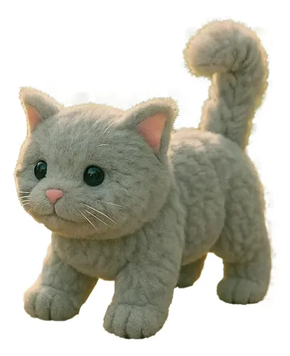 Gato Robot De Peluche Interactivo Con Movimientos Realistas Y Sonidos – Mascota Robótica Para Niños Y Oficinas, Regalo Para Navidad O San Valentín