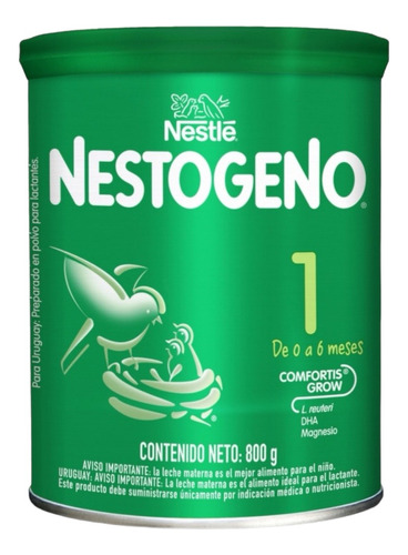Leche De Formula En Polvo Nestlé Nestogeno 800g 0 A 6 Meses 