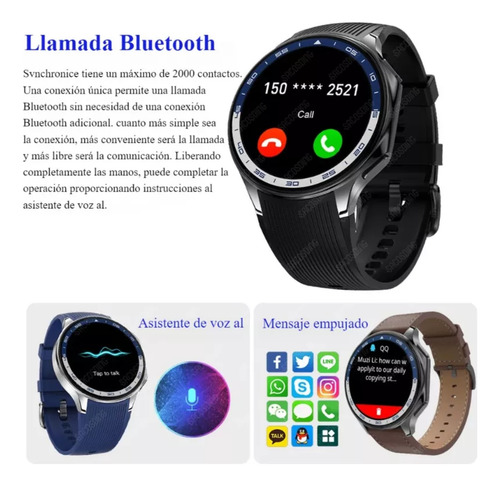 Smartwatch Dt X Sport 1.6 Black Amoled Android Ios Negro Textil Negro Negro