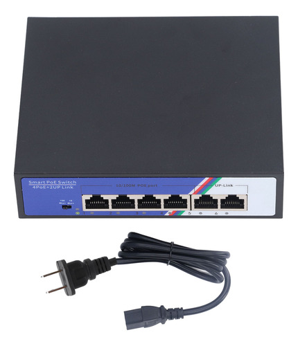 Puerto Poe 6, 1,2 Gbps, Ethernet Plug And Play Metal No Admi