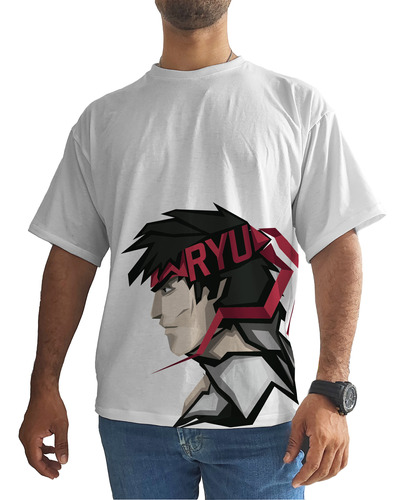 Camiseta Oversize Street Fighter Videojuego Ryu