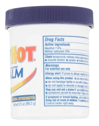 Icy Hot Balsamo Caliente Para El Dolor Espalda Artritis