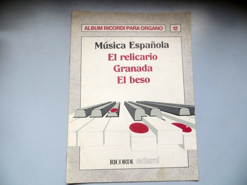 Musica Española Album Ricordi Para Organo 12 