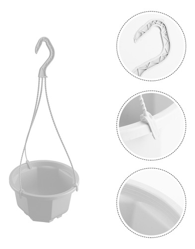Maceta Octogonal De Plástico Para Colgar En La Pared, 5 Unid