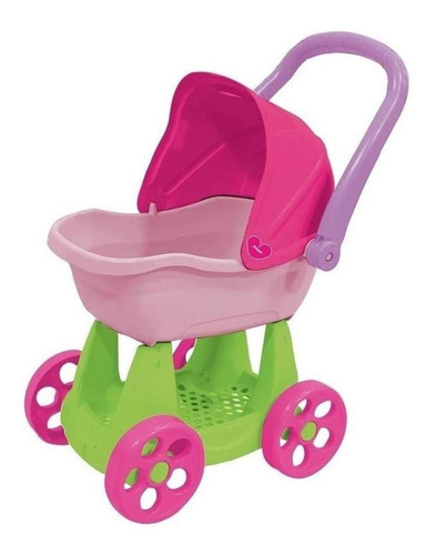 Imagen 1 de 6 de Carriola Para Muñecas Prinsel Mommy Mecedora Asa Reversible