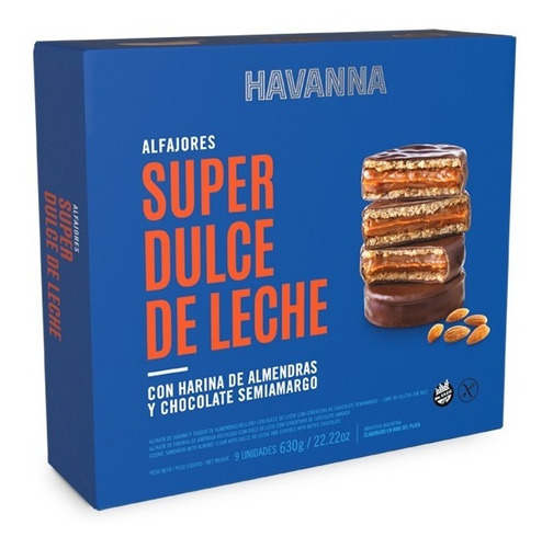 Alfajores Havanna Super Dulce De Leche X9u - En Sweet Market