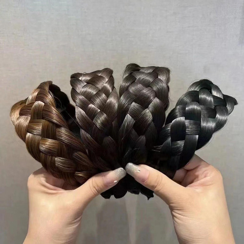 Diadema Para El Cabello, Tocado De Trenzas Gruesas,