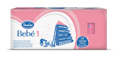 Leche Sancor Bebe 1 (0 A 6 M) Nutricion Infantil 30 X 200ml