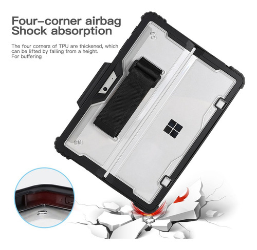 ª Funda Antiimpacto For Surface Pro 4 5 6 7 7+ Con Correa