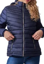 Comprar Camperas Mujer Nuevas Infladas Nylon Capucha Desmontable 