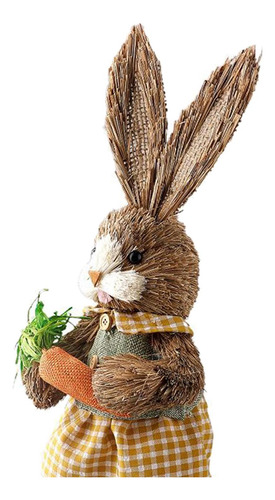 4 Estatuas De Conejo De Pascua De Pie Para Regalo De Adorno
