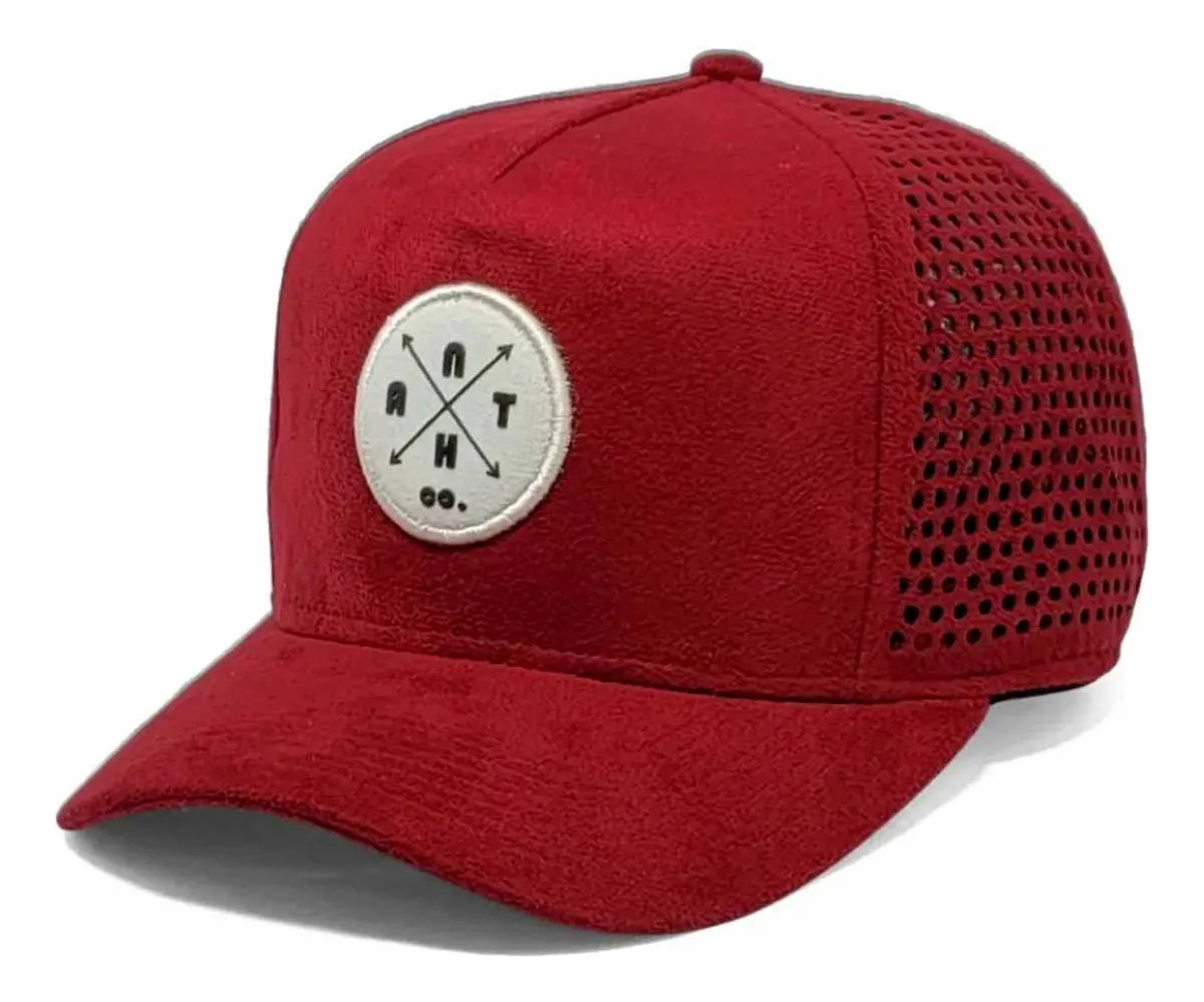 Boné Aba Curva Furadinho Strapback Anth Co Bordô Un