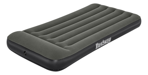 Colchon Inflable Bestway Individual Camping Con Almohada Color Gris Oscuro
