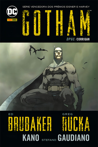 Gotham DPGC: CORRIGAN Vol. 4, de Brubaker, Ed. Editorial Panini Brasil LTDA, capa dura em português, 2015