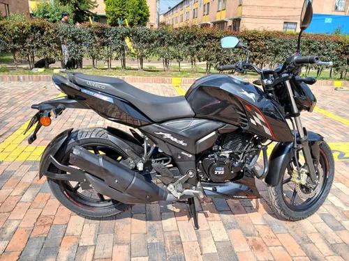 Moto Tvs Apache Rtr 2024 160 4v Color Negro Nebulosa Matricu