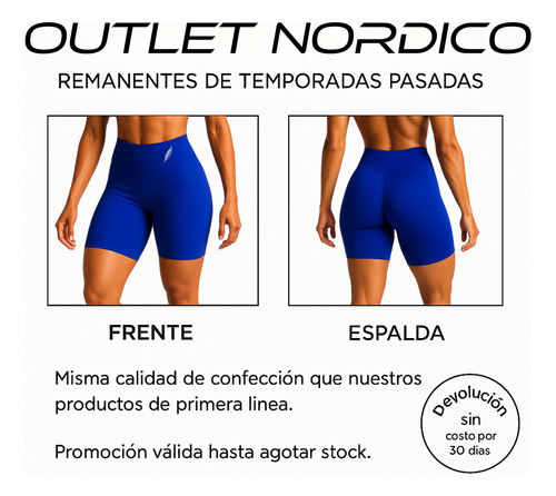 Biker Deportiva Lycra Mujer Nordico Sport Running Gym Yoga