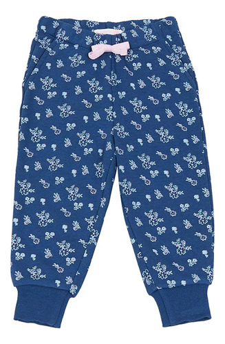 Pantalón De Buzo Bebe  Full Print Color Navy Corona