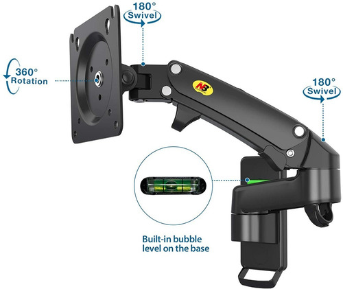 Imagen 2 de 6 de Soporte Articulado Tv/monitor De Hasta 10kg. (17a35)