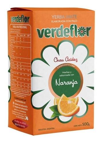 Imagen 2 de 7 de Yerba Mate Mix Verdeflor 500 Gr (x6) - Quetequieres