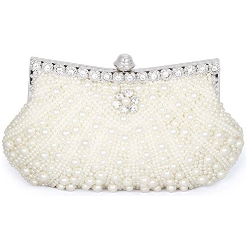 Baglamor Clutch Purses Perla Con Cuentas De Vela De Vhjwd