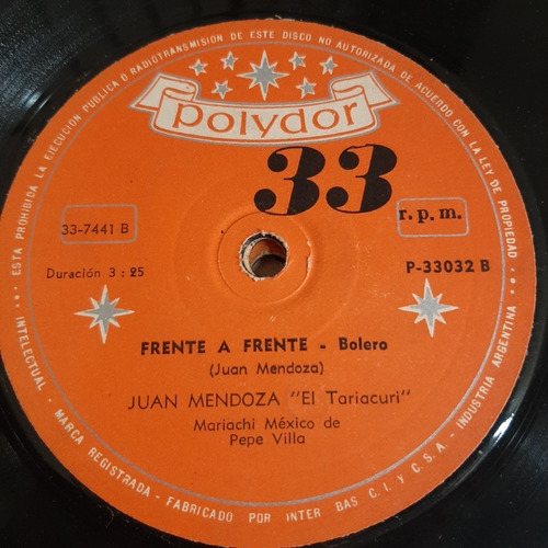 Simple Juan Mendoza El Tariacuri Polydor C18