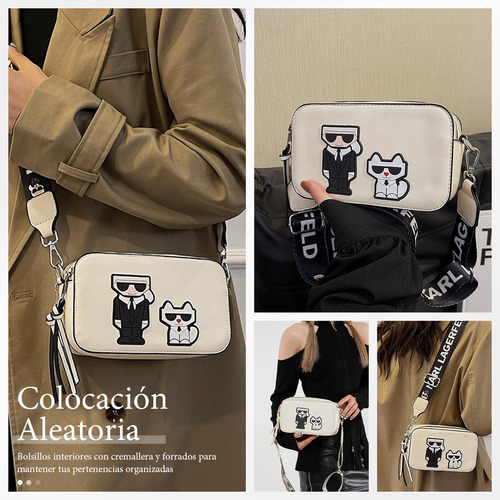 Nuhexry Bolso De Mujer Hombro De Cuero De Lujo De Modabandolera Cuadrado Con De Corazón Blanco-rectángulo