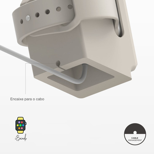 Imagem 3 de 7 de Base Carregadora Suporte De Mesa W3 Para Apple Watch