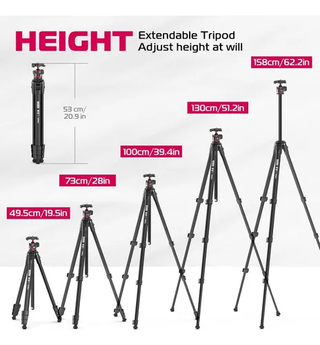 Ulanzi Mt-55 Ombra - Trípode De Viaje Profesional De 62.5 Pu