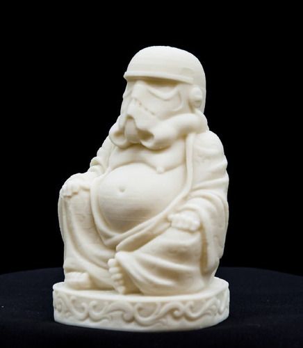 Imagen 6 de 8 de Buddha Stormtrooper Star Wars Figura Impresa En 3d