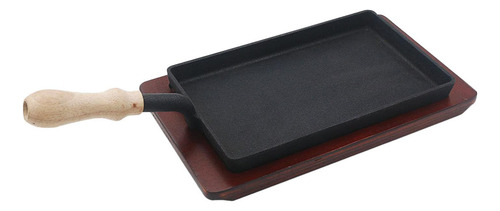 Plancha De Hierro Fundido Antiadherente Para Asar, Sartén