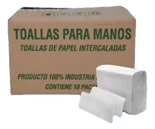 Toallas Papel Intercaladas P Manos Caja 10paq Blancas Envios