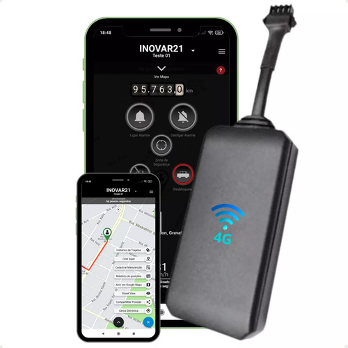 Rastreador Bloqueador Veicular Com Aplicativo + Chip M2m