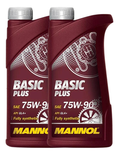 Aceite Mannol 75w90 Basic Plus Full Synthetic Api Gl-4+ 2lts