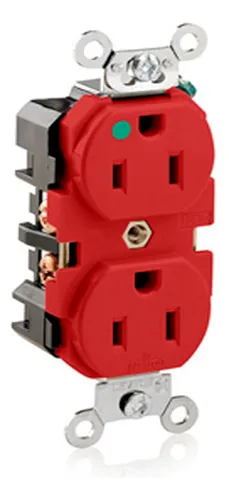 Toma Corriente Doble Grado Hospital Leviton 8200 Tradicional