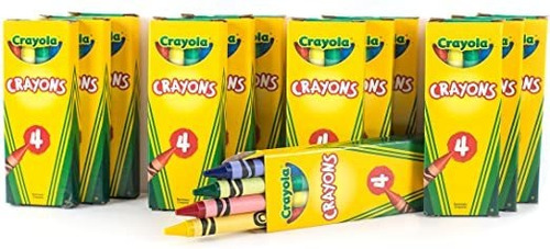 Crayola Cajas De 4 Crayones.