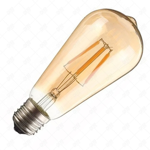 Foco Edison Vintage Bulbo Led St64  Dimeable / Atenuable