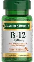Comprar Vitamina B12 1000mcg Con 100 Tabletas Natures Bounty Sabor Sin Sabor